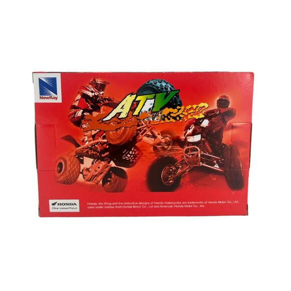 NewRay Red Honda TRX 450R ATV / 1:12 Scale Model - Picture 2 of 3